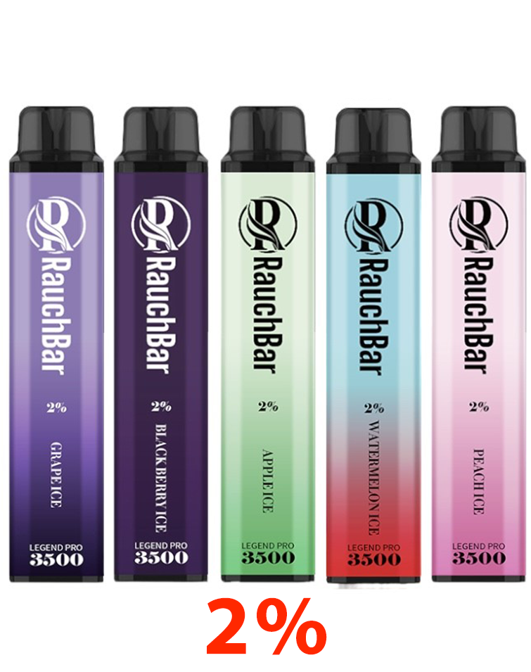 Rauchbar 3500 2% All In Bundle - 5 Vapes