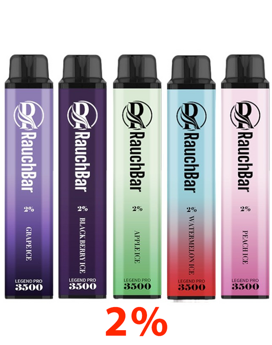 Rauchbar 3500 2% All In Bundle - 5 Vapes