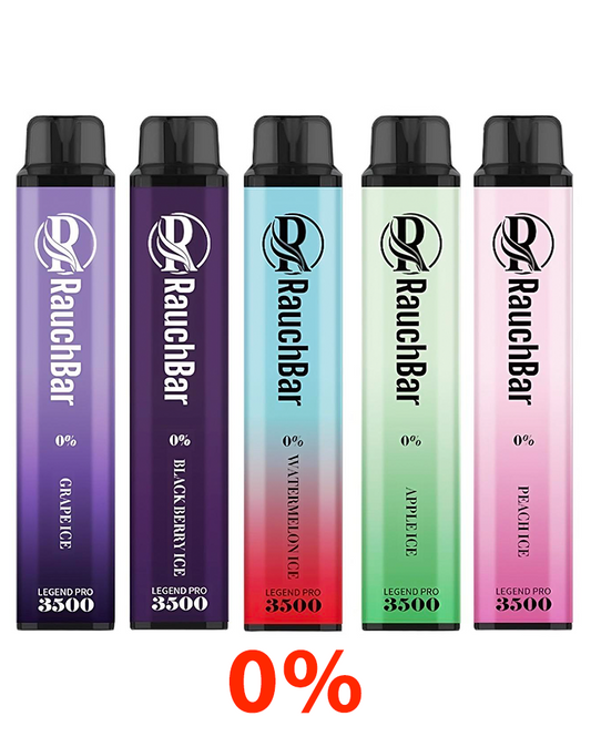 Rauchbar 3500 0% All In NICOTINE FREE Bundle - 5 Vapes